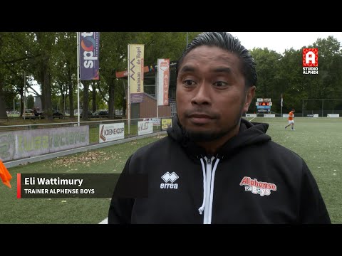 Interview with Eli Wattimury after Alphia - Alphense Boys