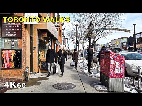 Toronto Walks - The Danforth to Victoria Park Station [4K]