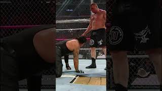 Download lagu Undertaker drops Brock Lesnar with a Chokeslam on top of the exposed ring boards mp3