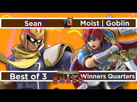 Sean (Captain Falcon) vs Moist | Goblin (Roy) Winners Quarters - Boardwalk Smash #36 - SSBU