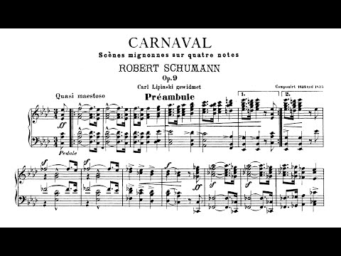 Schumann - Carnaval Op.9 (Nelson Freire, piano)