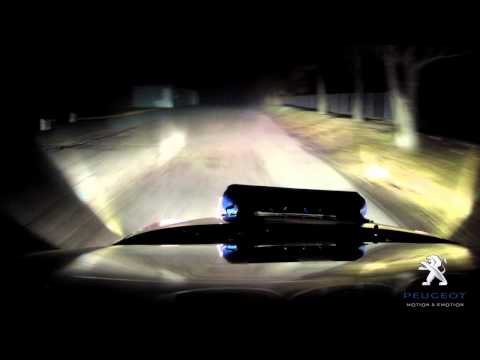 Peugeot @ Monza Rally Show, camera car PS 7 in notturna