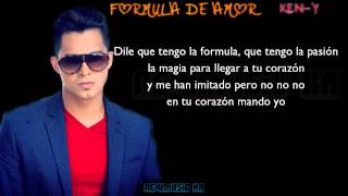 Formula De Amor - Ken-Y (Letra)