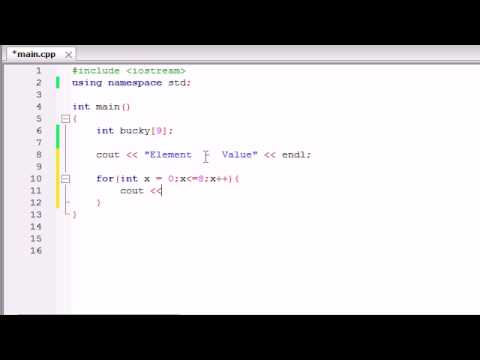 Buckys C Programming Tutorials 33 Create an Array Using Loops