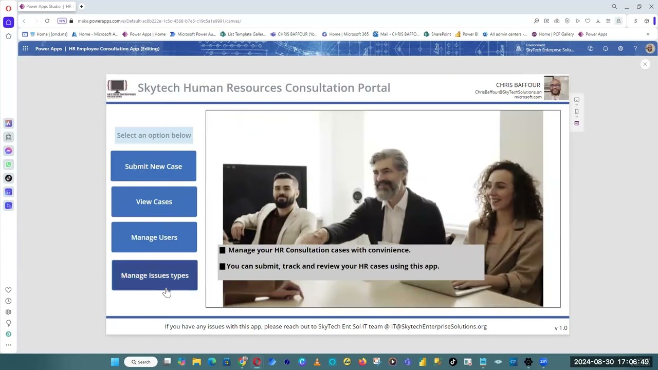 Part 2 - Microsoft PowerApps - Building a canvas app for HR