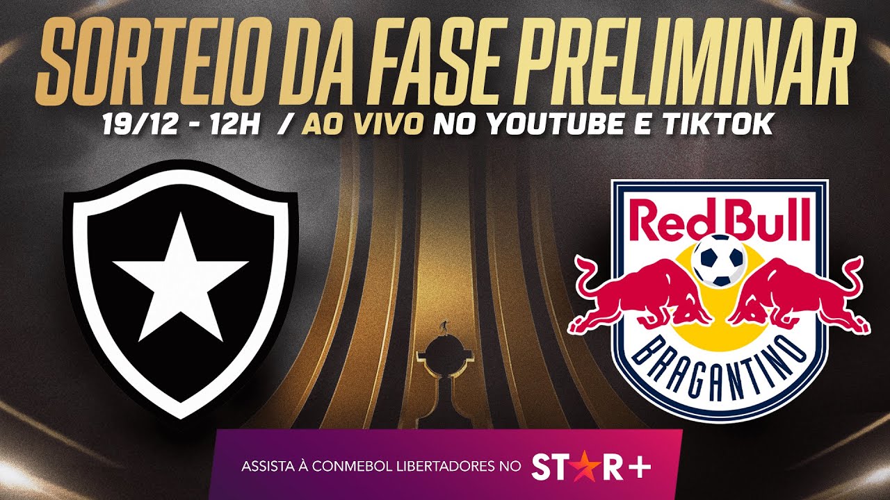 Assista AO VIVO | Sorteio define caminho do Botafogo nas fases preliminares da Libertadores