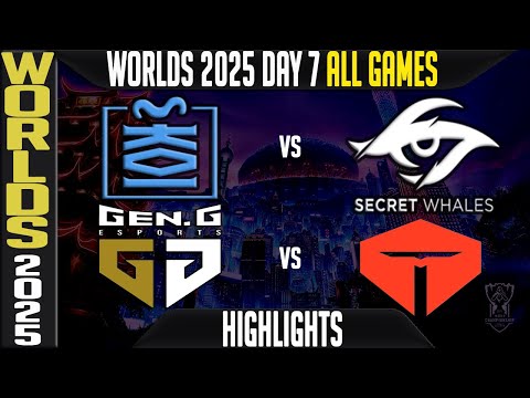 Highlights ALL GAMES Worlds 2025 Day 7 - MKOI vs TSW - GEN vs TES
