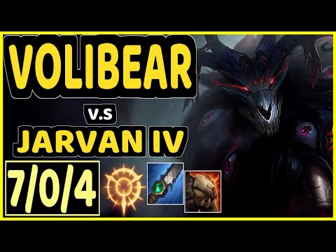BLUERZOR (VOLIBEAR) vs JARVAN IV - 7/0/4 KDA JUNGLE CHALLENGER GAMEPLAY - EUW