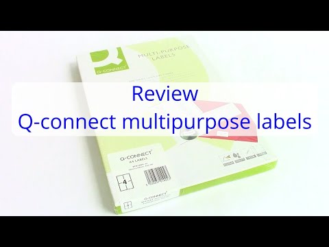 Review of Q-connect multipurpose labels