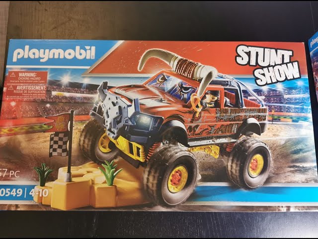 Vídeo relacionado con PLAYMOBIL Stuntshow 70549 Monster Truck Horned, Para niños de 4 a 10 años