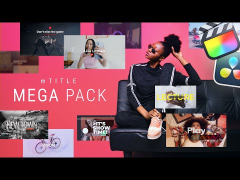 mTitle Mega Pack — Assorted Quality Titles for Final Cut Pro — MotionVFX