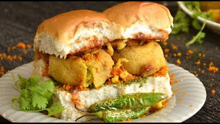VADA PAV Recipe | Mumbai Street Food Batata Vada | Indian Snack Recipe Wada Pao WITH GARLIC CHUTNEY