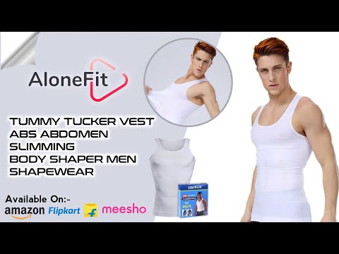 AloneFit Mens Shapewear Vest Compression Shirt Tummy Control Undershirt Men  Body Shaper Men Shapewear