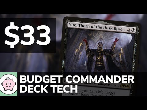 Vito, Thorn of the Dusk Rose | Budget Commander Deck Tech $33 | Lifegain | EDH | MTG | Commander