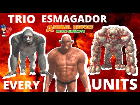 Every Units vs Goro, Gigante da Colina e Golem - Animal Revolt Battle Simulator