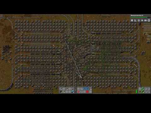 Factorio: Trains + Bots = Art