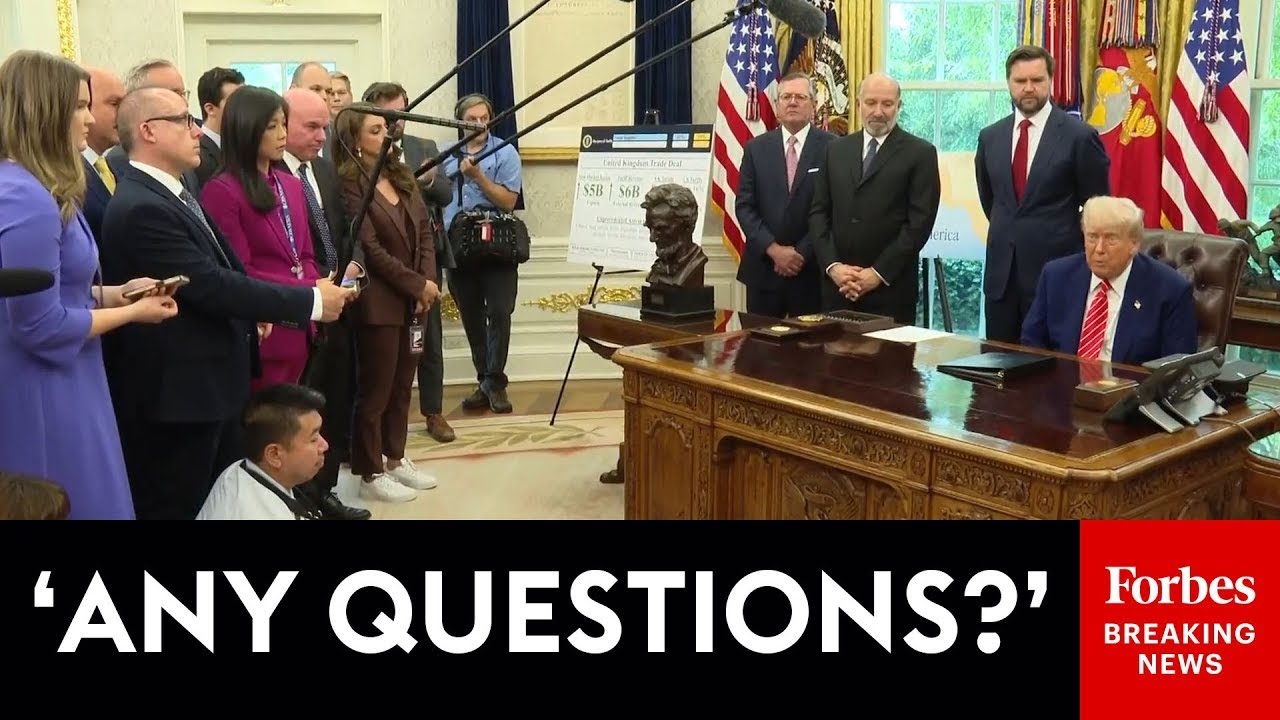 FULL EVENT: President Trump Takes Questions From Reporters After Announcing U.S.-U.K. Trade Deal