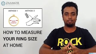 How to measure ur ring size at home - Method 2