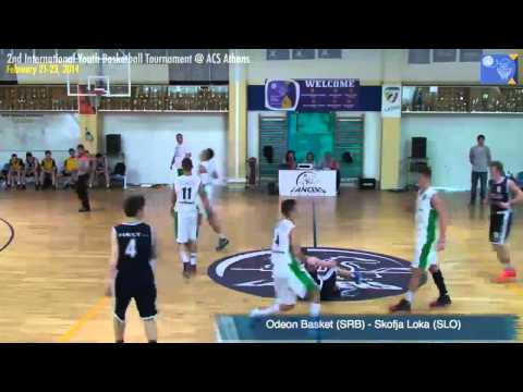Odeon Basket SRB - Skofja Loka SLO Boys   Int'l Youth Basketball Tournament   Feb 22  2014