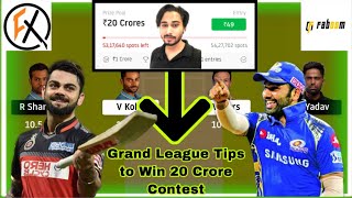 RCB vs MI Dream11 Team Live Match Team Creation | BLR vs MI Live Analysis Dream11 Team #RCBvsMI