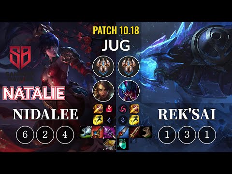 SB Natalie Nidalee vs Rek'Sai Jungle - KR Patch 10.18