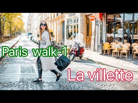 walk in parc de la villette | parc de la villette | paris walk | 4k | paris | tour paris | france |