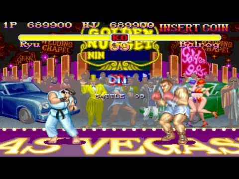 Super Street Fighter 2 arcade Ryu Playthrough
