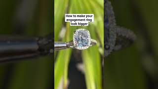 How to make your engagement ring look bigger#howto #shorts #wedding  #trending