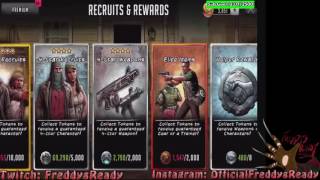 Walking Dead Road To Survival -1st Place Faction Raid Tourn Opening Weapon Crate + More
