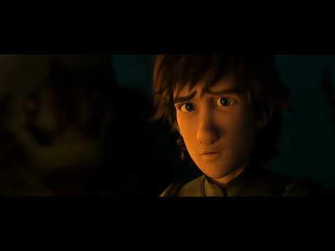 How to Train Your Dragon 2 (2014) trailer still: Hiccup and Toothless banking above Berk