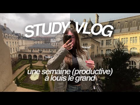 Study vlog - a week at Louis-le-Grand (work, mock baccalaureate exams, outings...)
