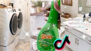 bathroom laundry cleaning and organizing tiktok compilation 🍋🥝🍇