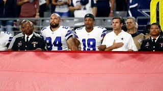 Cowboys &amp; Cardinals Share Moment of Unity | Monday Night Football | NFL Week 3