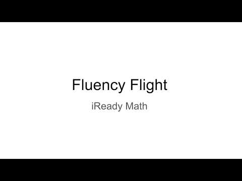 I Ready Fluency Flight