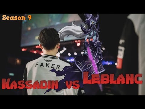 Faker - Kassadin vs Leblanc Mid - Patch 9.19 LoL Season 9 KR Ranked | League of Legends Replays