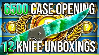 12 KNIFE UNBOXINGS IN 1 VIDEO (6500 CASE OPENING)