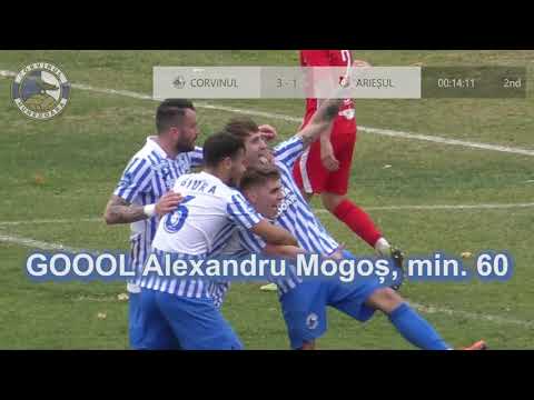 rezumat Corvinul Hunedoara - ACS Sticla Arieșul Turda 3 - 2 (2 - 1)