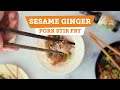 Sesame Ginger Pork Stir Fry