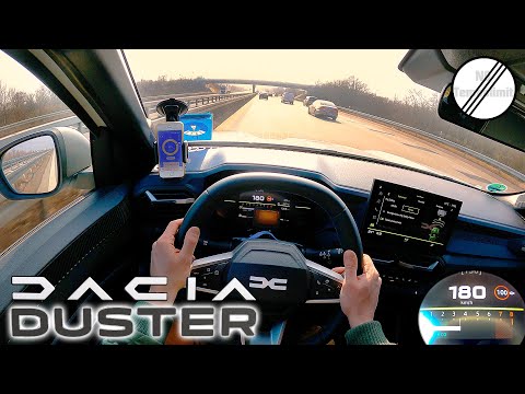 2025 Dacia Duster TCe 130 Top Speed German Autobahn POV