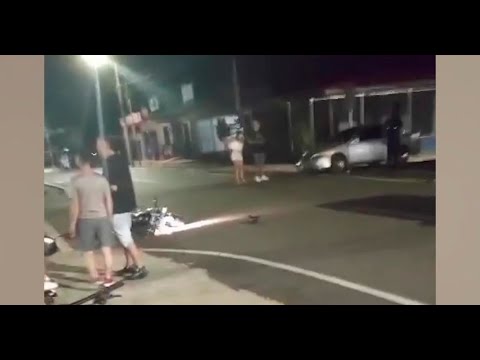 Policía resulta gravemente herido al colisionar con una moto en Los Chiles de Alajuela