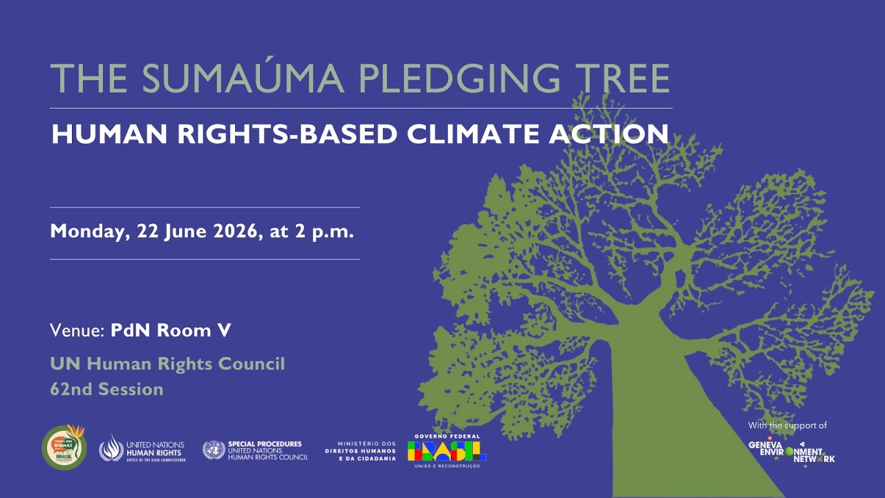 The Sumaúma Pledging Tree for Human Rights-Based Climate Action | HRC62 Side Event