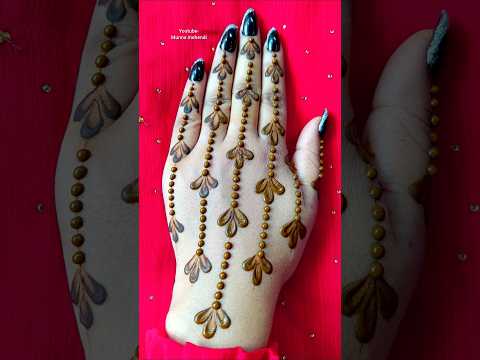 Simple and beautiful mehndi design from cottonbuds🤩 #mehndi #henna #mehndidesign #shorts