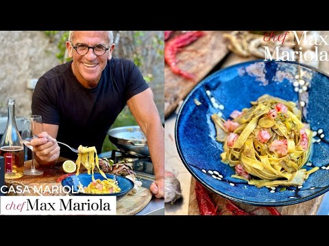 Pasta TAGLIATELLE con CARCIOFI e GAMBERI 💞 Ricetta CENA ROMANTICA di SAN VALENTINO-Chef Max Mariola