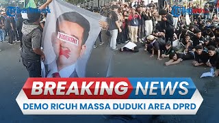 Breaking News: Demo Tuntut Prabowo Ricuh, Massa Mahasiswa Merangsek Masuk Gedung DPRD Kota Malang