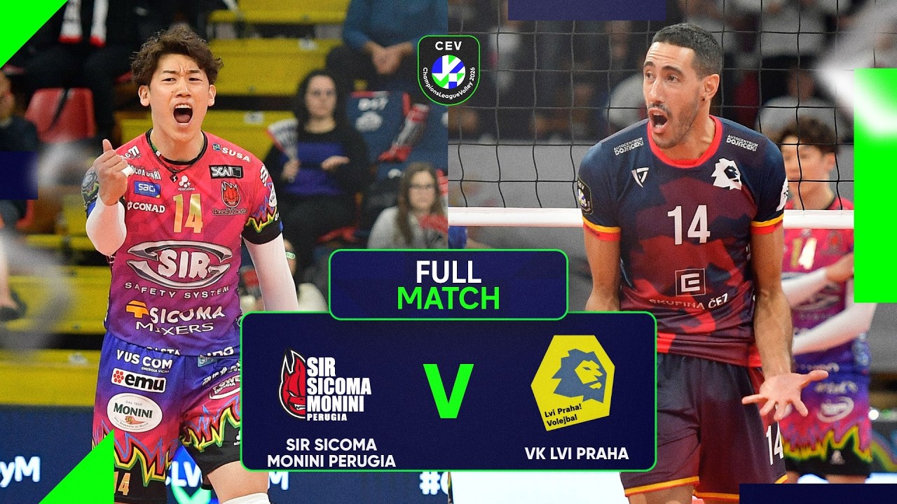 Sir Sicoma Monini PERUGIA vs VK Lvi PRAHA | Full Match | CEV Champions League Volley 2026