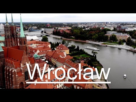 Wrocław by drone. Wrocław z lotu ptaka.