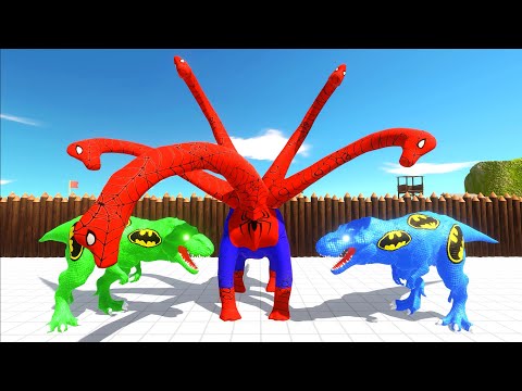DEATH RUN FORT vs SPIDERMAN BRACHIOSAURUS - Animal Revolt Battle Simulator