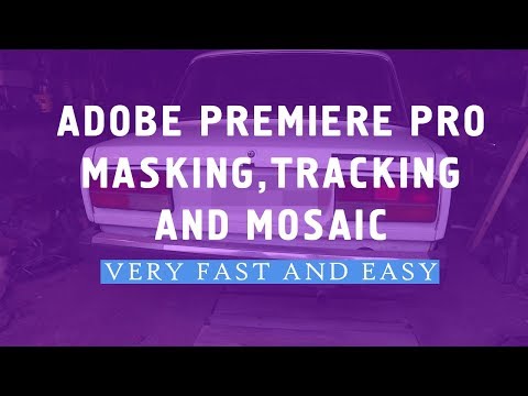 Mosaic and Tracking with Adobe Premiere Tutorial VERY FAST AND EASY