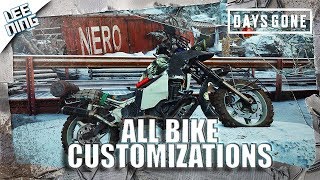Days Gone All Bike Upgrades Customization Skins &amp; Decals