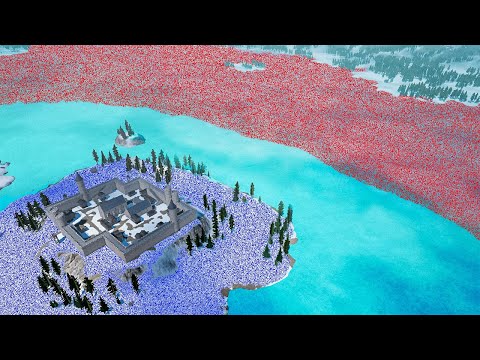 1,000,000 Jedi vs WW2 Island Castle SIEGE in UEBS 2 - NEW